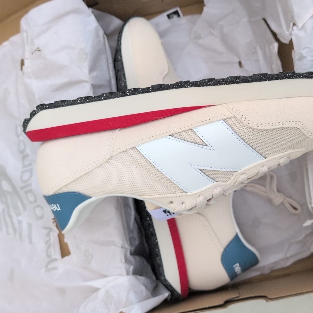 New Balance 237 - Beige White Linen - Men Size 10.5 ( MS237VJ ) - Picture 6 of 8